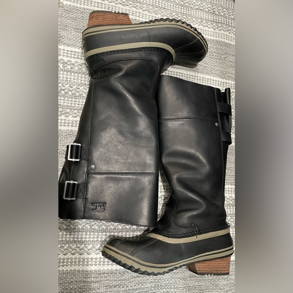 Sorel Slimpack Riding Tall II Boot (Discontinued)
9.5; Color: Black/Kettle